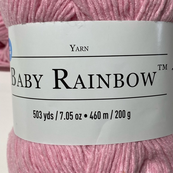 Bundle of 4 large skein of Loop Thread Baby Rainbow yarn skeins pink - Picture 8 of 9